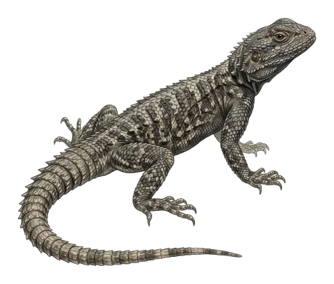 Roughtail rock agama