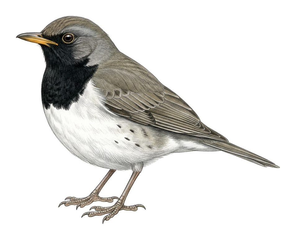 Black-throated Thrush