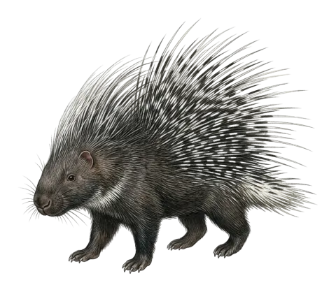Indian Crested Porcupine