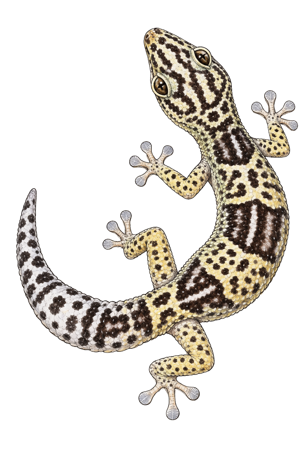 Iranian fat-tailed gecko, Iraqi eyelid gecko, Zagrosian leopard gecko