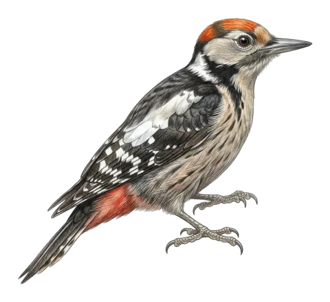 Middle Spotted Woodpecker