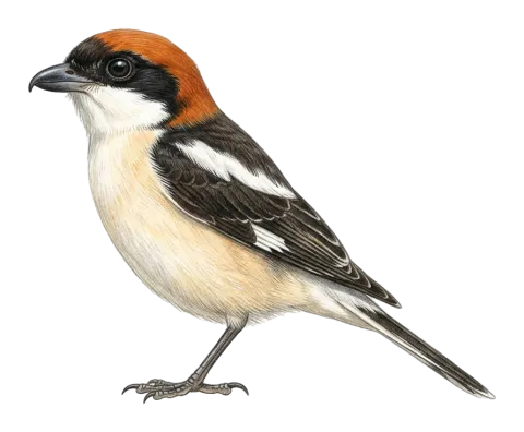 Woodchat Shrike