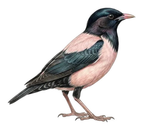Rose-coloured Starling